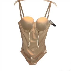 NWT Maidenform top to bottom firm control body briefer shape wear size 34D